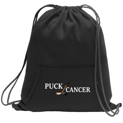 Puck Cancer Sweatshirt Cinch Pack Bag