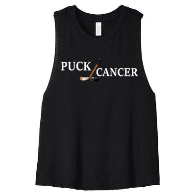 Puck Cancer Women's Racerback Cropped Tank