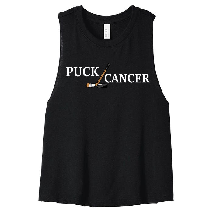 Puck Cancer Women's Racerback Cropped Tank