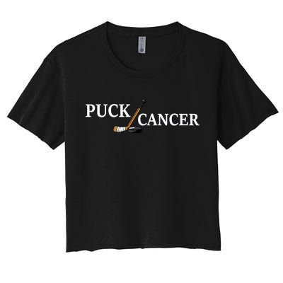 Puck Cancer Women's Crop Top Tee