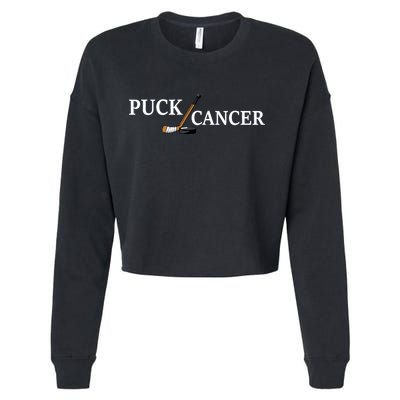 Puck Cancer Cropped Pullover Crew