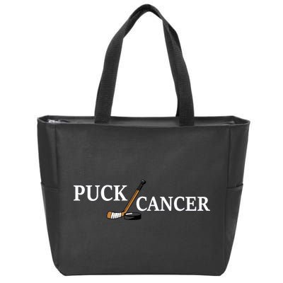 Puck Cancer Zip Tote Bag