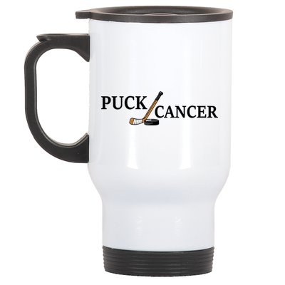 Puck Cancer Stainless Steel Travel Mug