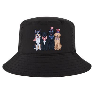 Patriotic Usa Dog  4th Of July Dog Independence Day Cool Comfort Performance Bucket Hat