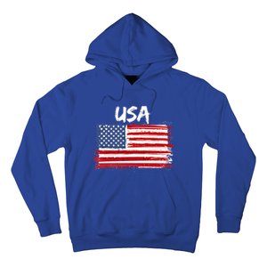 Patriotic Usa Design With American Flag Of The United States Gift Hoodie