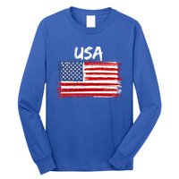 Patriotic Usa Design With American Flag Of The United States Gift Long Sleeve Shirt