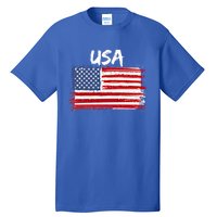 Patriotic Usa Design With American Flag Of The United States Gift Tall T-Shirt