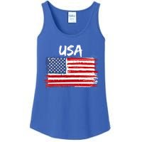 Patriotic Usa Design With American Flag Of The United States Gift Ladies Essential Tank