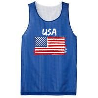 Patriotic Usa Design With American Flag Of The United States Gift Mesh Reversible Basketball Jersey Tank