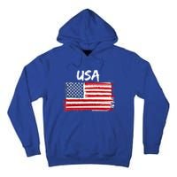 Patriotic Usa Design With American Flag Of The United States Gift Tall Hoodie