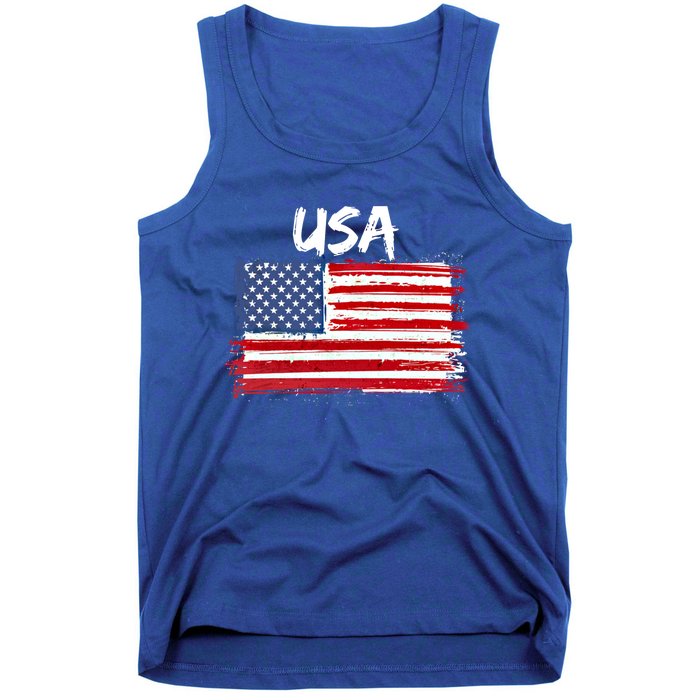 Patriotic Usa Design With American Flag Of The United States Gift Tank Top