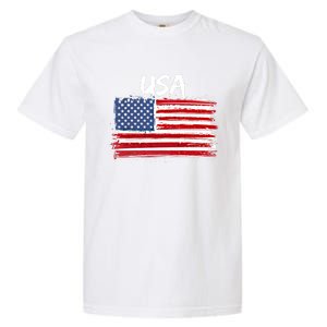 Patriotic Usa Design With American Flag Of The United States Gift Garment-Dyed Heavyweight T-Shirt