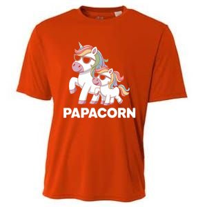 Papacorn Unicorn Dad FatherS Day Gift Funny Cute Rainbow Cute Gift Cooling Performance Crew T-Shirt