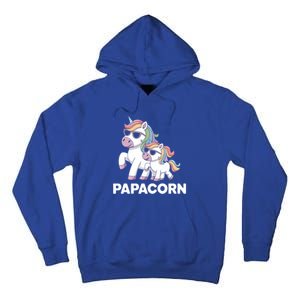 Papacorn Unicorn Dad FatherS Day Gift Funny Cute Rainbow Cute Gift Tall Hoodie