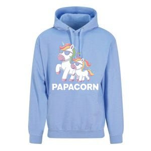 Papacorn Unicorn Dad FatherS Day Gift Funny Cute Rainbow Cute Gift Unisex Surf Hoodie