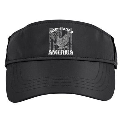 Patriotic USA Eagle Vintage Citizenship Hoodie America Flag Adult Drive Performance Visor