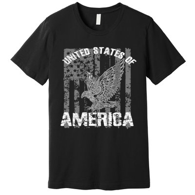 Patriotic USA Eagle Vintage Citizenship Hoodie America Flag Premium T-Shirt