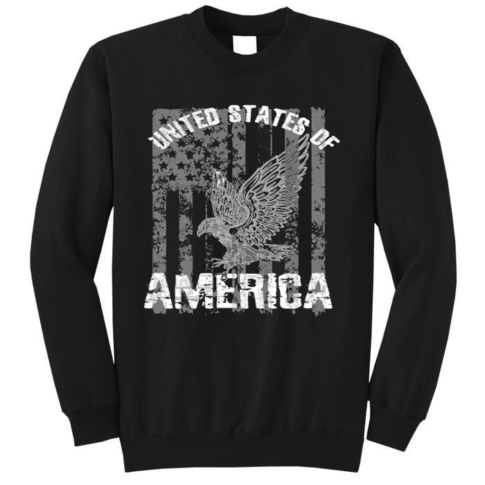 Patriotic USA Eagle Vintage Citizenship Hoodie America Flag Tall Sweatshirt