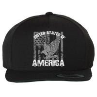 Patriotic USA Eagle Vintage Citizenship Hoodie America Flag Wool Snapback Cap