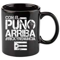 Puerto Rico  PUNO ARRIBA 11oz C Handle Ceramic Mug