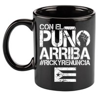 Puerto Rico  PUNO ARRIBA 11oz C Handle Ceramic Mug