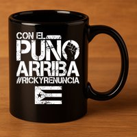Puerto Rico  PUNO ARRIBA 11oz C Handle Ceramic Mug
