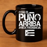 Puerto Rico  PUNO ARRIBA 11oz C Handle Ceramic Mug
