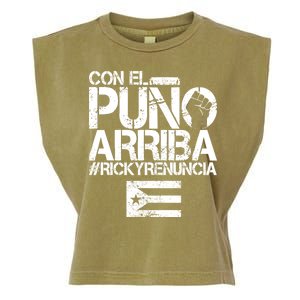 Puerto Rico  PUNO ARRIBA Garment-Dyed Women's Muscle Tee