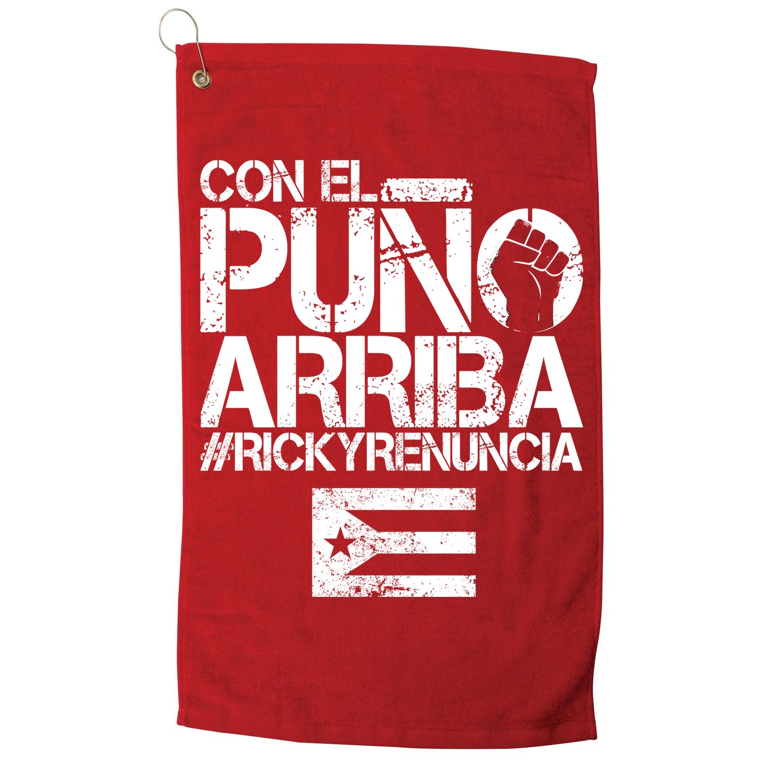 Puerto Rico  PUNO ARRIBA Golf Towel