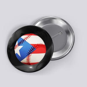 Puerto Rico Baseball Button