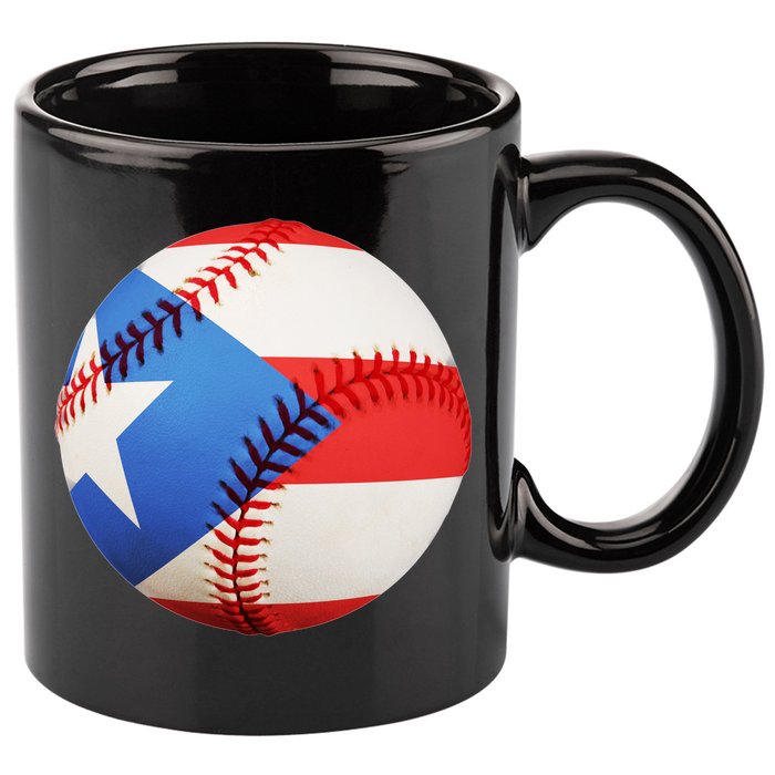 Puerto Rico Baseball 11oz C Handle Ceramic Mug