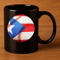 Puerto Rico Baseball 11oz C Handle Ceramic Mug