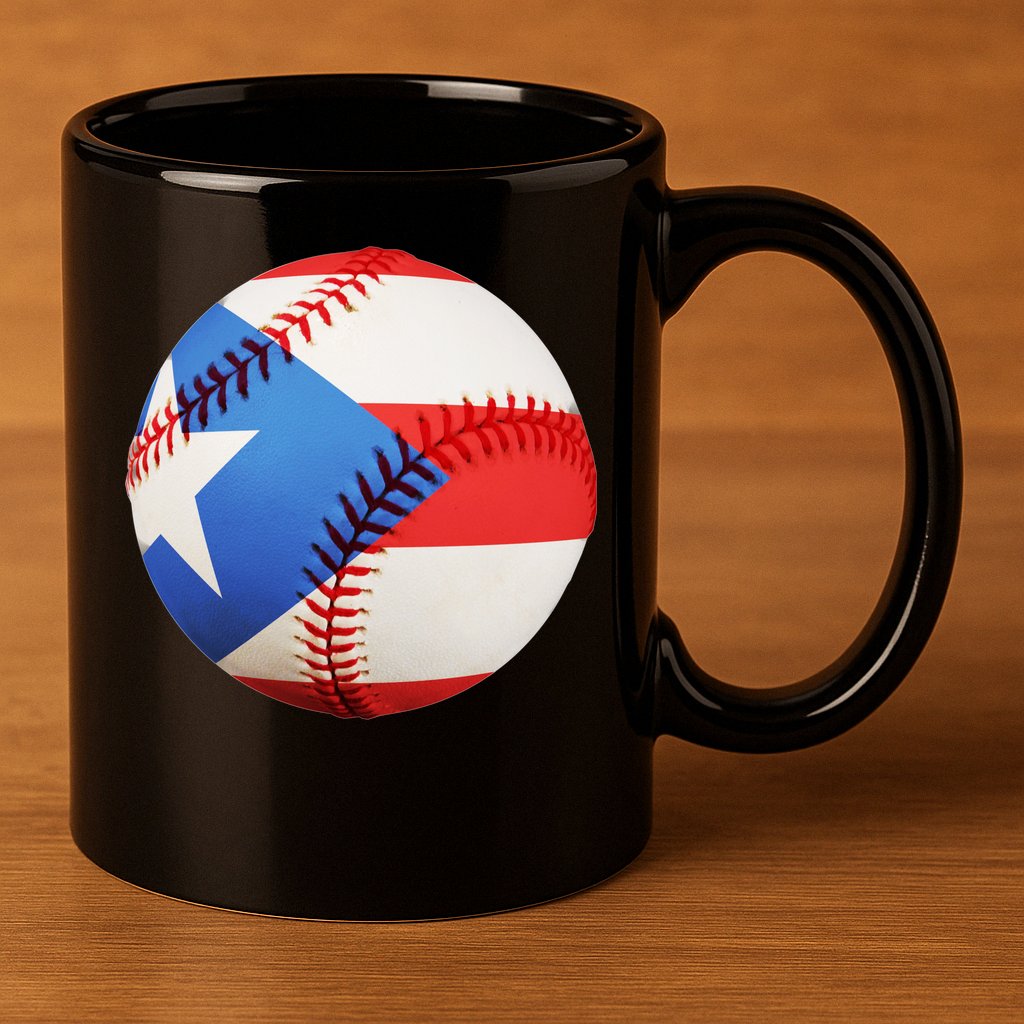 Puerto Rico Baseball 11oz C Handle Ceramic Mug