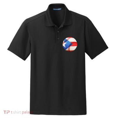Puerto Rico Baseball Dry Zone Grid Polo