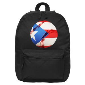 Puerto Rico Baseball 16 in Basic Backpack