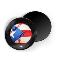 Puerto Rico Baseball Magnet