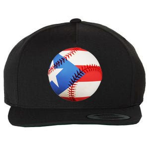 Puerto Rico Baseball Wool Snapback Cap