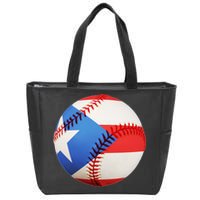 Puerto Rico Baseball Zip Tote Bag