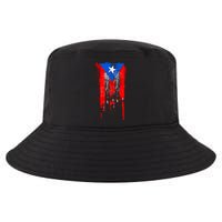 Puerto Rico Flag Drip Cool Comfort Performance Bucket Hat