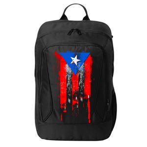 Puerto Rico Flag Drip City Backpack