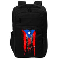 Puerto Rico Flag Drip Impact Tech Backpack