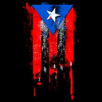 Puerto Rico Flag Drip Impact Tech Backpack