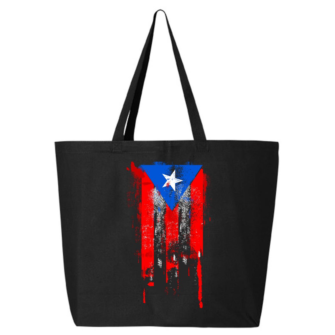 Puerto Rico Flag Drip 25L Jumbo Tote