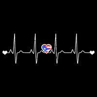 Puerto Rico Heartbeat Pulse Bucket Hat