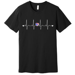 Puerto Rico Heartbeat Pulse Premium T-Shirt