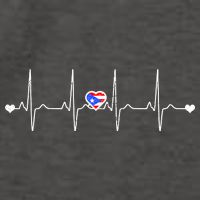 Puerto Rico Heartbeat Pulse Vector Backpack