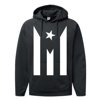 Puerto Rico Resiste Boricua Flag Se Levanta Performance Fleece Hoodie