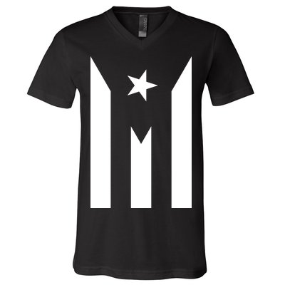 Puerto Rico Resiste Boricua Flag Se Levanta V-Neck T-Shirt