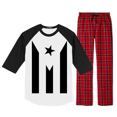 Puerto Rico Resiste Boricua Flag Se Levanta Raglan Sleeve Pajama Set