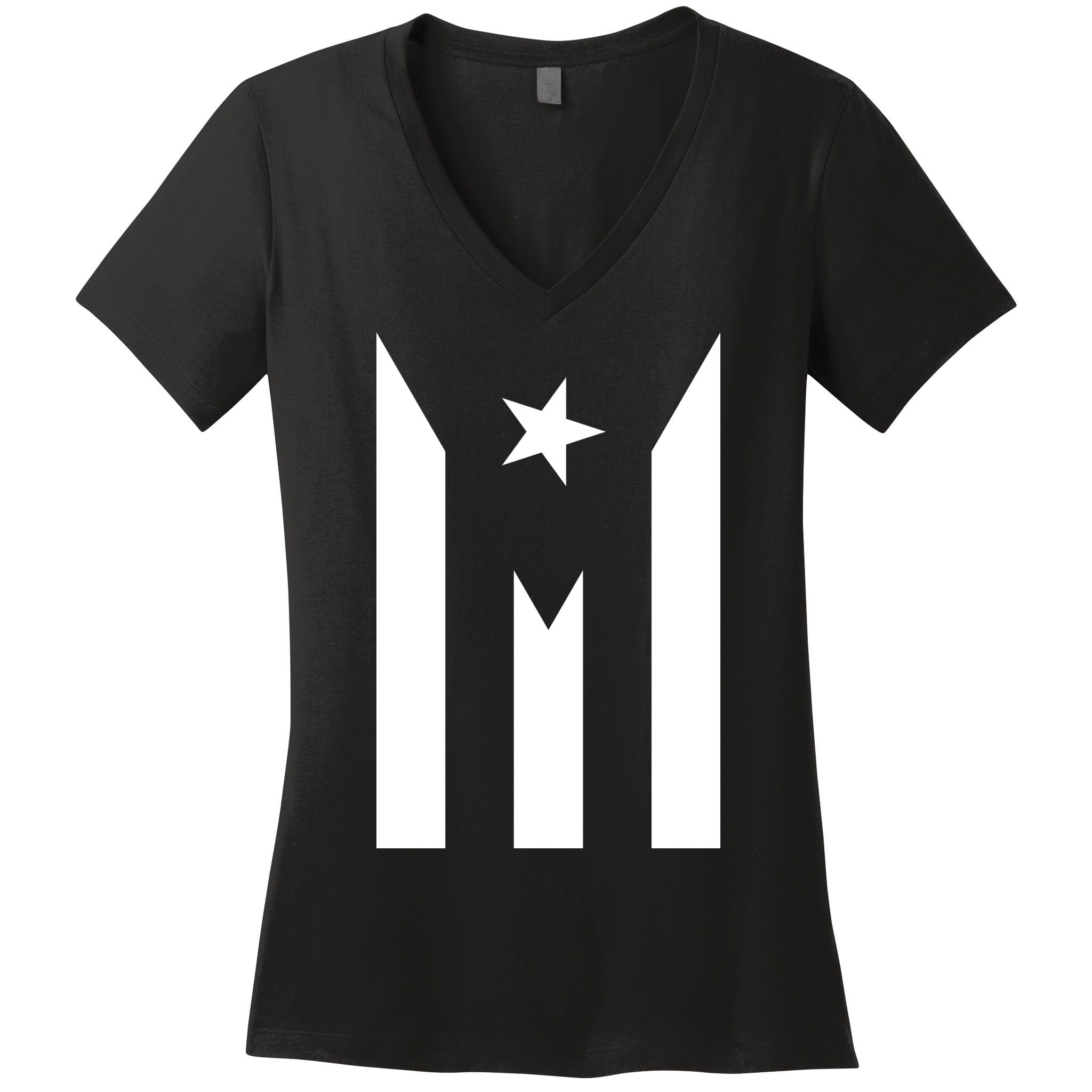 Puerto Rico Resiste Boricua Flag Se Levanta Women's V-Neck T-Shirt